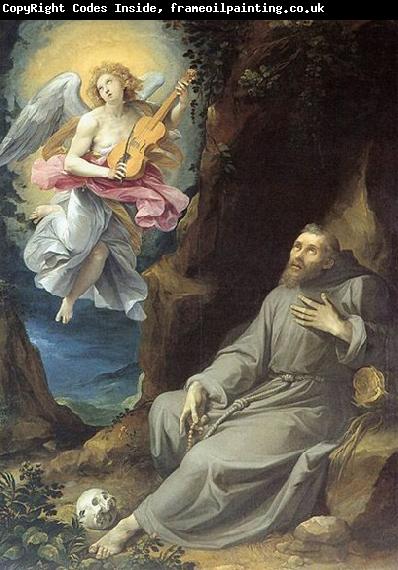 GIuseppe Cesari Called Cavaliere arpino St Francis Consoled by an Angel